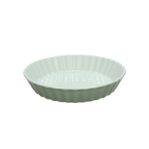 Tognana charme, stampo crostata in porcellana da forno cm 26x5 verde salvia