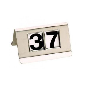 Ilsa segnatavolo numerato da 21 a 30  in acciaio inox 18/10 qualità professionale