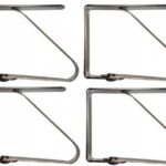 Gnali set 4 ferma tovaglia piccolo acciaio inox