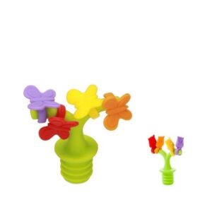 Brandani tappo con 4 segnabicchieri soggetti silicone