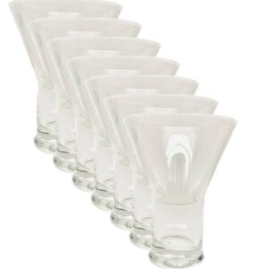 Luigi bormioli conica, set 6 bicchieri bibita cl 37 in fine vetro