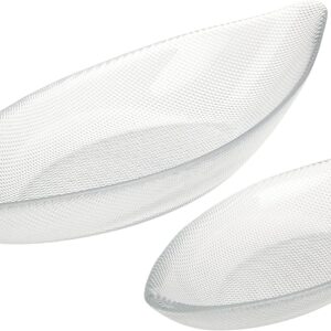 Luigi bormioli riflessi, set 2 ciotole antipastiere, in vetro