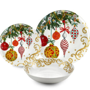 Fade servizio Natale xmas gift 18 pezzi in fine porcellana