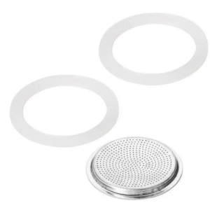 Forever ricambio universale originale 2 tazze ,filtro e guarnizioni in silicone alimentare