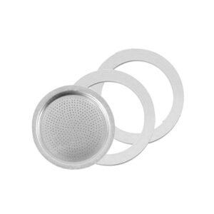 Lavazza nuova carmencita, guarnizioni 1 tz in silicone + filtro di ricambio originale per caffettiera
