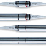 Triangle stiletto thailandese doppia lama flessibile professionale qualità extra