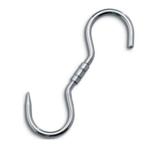 Svanera gancio 24 cm girevole in acciaio inox 18/10