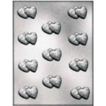 Silikomart doppi cuori in plastica per cioccolatini