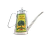 Eva collection oliera decorata ovale acciaio inox 500 ml