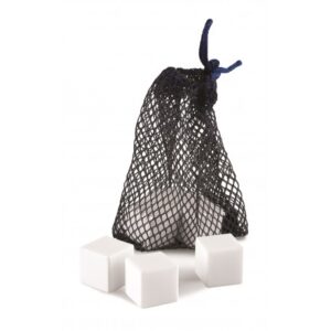 Ghidini  set 6 cubetti in ceramica raffredda liquore whisky con sacchetto