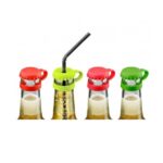 Gefu tappi in silicone pepp con fessura per cannuccia, 4 pezzi qualità extra