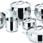 Lagostina Euforia, batteria set 11 pz in acciaio inox 18/10, adatto ad induzione