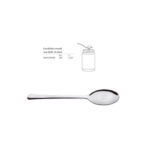 Abert, set 12 cucchiaino cereali break & fast acciaio inox 18/10