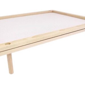 Panetta secca alimenti, pasta, impilabile cm 51x40x8 in legno di faggio con rete per alimenti