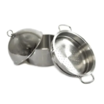 Gnali set 3 pezzi vaporiera in acciaio inox cm 24, adatta ad induzione