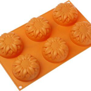 Silikomart sunflower, stampo per 6  dolci cm 7,5 x 4 qualità professionale