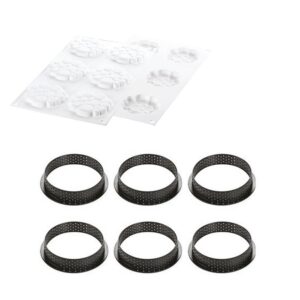 Silikomart kit tarte ring paradise ø 80x20 anello qualità professionale