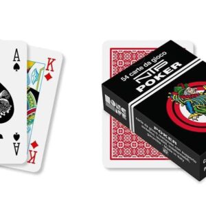 Dal negro poker long life ntp rosse in pvc, 54 carte poker