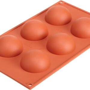 Silikomart 6 metà sfere silicone 6x3 qualità professionale