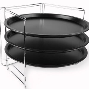 Excelsa set forno 3 teglie cm 28 + supporto salvaspazio da forno
