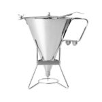 Eva imbuto dosatore colatore con supporto 1,9 lt inox 3 bocchette, qualità professionale