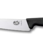 Victorinox coltello da cucina cm 19, trinciante lama in acciaio inox manico fibrox