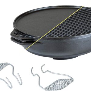 Lodge set pentola + griglia multifunzione ø 35,5 in ghisa