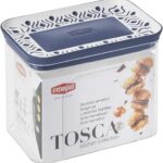 Stefanplast Tosca barattolo lt 1,2 blu rettangolare ermetico, per alimenti