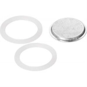 Forever ricambio originale 3 tazze ,filtro e guarnizioni in silicone alimentare