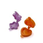 Brandani set 2 stampi panzerotti, fantasia stella -cuore, cm 7x6