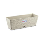 Stefanplast balconetta avorio chiaro liberty cm 50x18x17 con riserva d'acqua