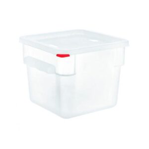 Araven contenitore 6 lt quadrato in plastica con coperchio, senza bpa, per alimenti prodotto professionale
