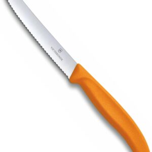 Victorinox coltello da tavola Arancio dentato punta tonda qualità extra