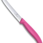 Victorinox coltello da tavola fucsia dentato punta tonda qualità extra