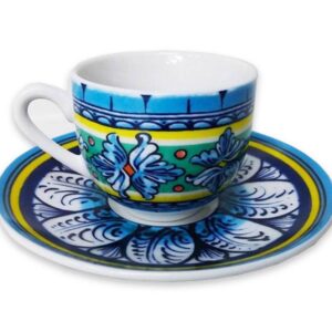 Fade ortigia ,set 6 tazze caffè 100 ml in fine porcellana qualità extra