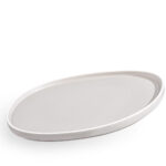 Fade piatto piano in porcellana cm 31x29 gourmet convivio grey