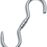 Svanera gancio 22 cm girevole in acciaio inox 18/10