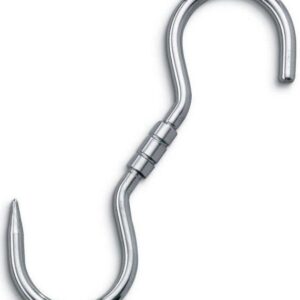 Svanera gancio 22 cm girevole in acciaio inox 18/10