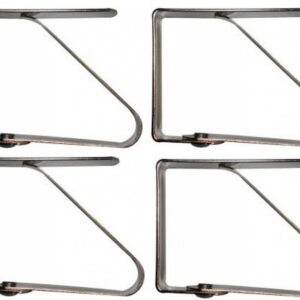 Gnali set 4 ferma tovaglia piccoli in acciaio inox