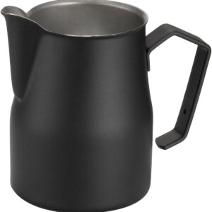 Motta, lattiera europa nera 50cl acciaio inox 18/10 colorata professionale