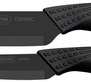 Tramontina accurato set 2 coltelli da cucina in ceramica