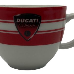 Tognana ducati,set 6 tazza caffè con piattino in fine porcellana