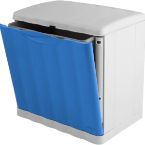 Stefanplast amica ecospace blu, pattumiera 20 litri per differenziata rettangolare in plastica
