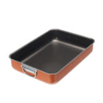 Moneta Zecchino, lasagnera, teglia alta cm 31x23 antiaderente