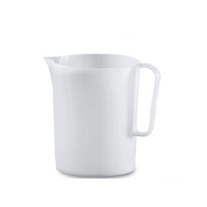 Giganplast caraffa graduata, professionale 5 litri, polietilene hd, bianco