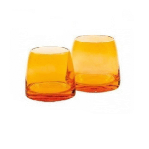 Fade set 6 bicchieri cevic ambra acqua in pasta colore qualità extra
