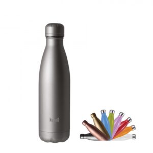 Mepra Bob, bottiglia termica vulcan grey 50 cl, in acciaio 18/10