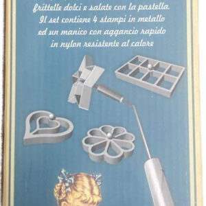 Quisquilie, set di 4 stampi per frittelle, in alluminio pressofuso qualità extra