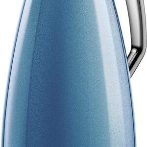 Emsa plaza caraffa blu, termica, lt 1 in acciaio, chiusura quicktip
