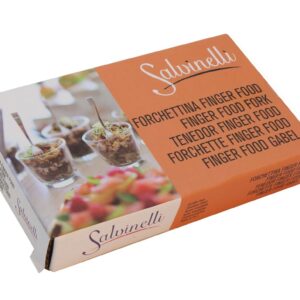 Salvinelli Spritz, scatola 100 pz forchettina food acciaio inox 18/C